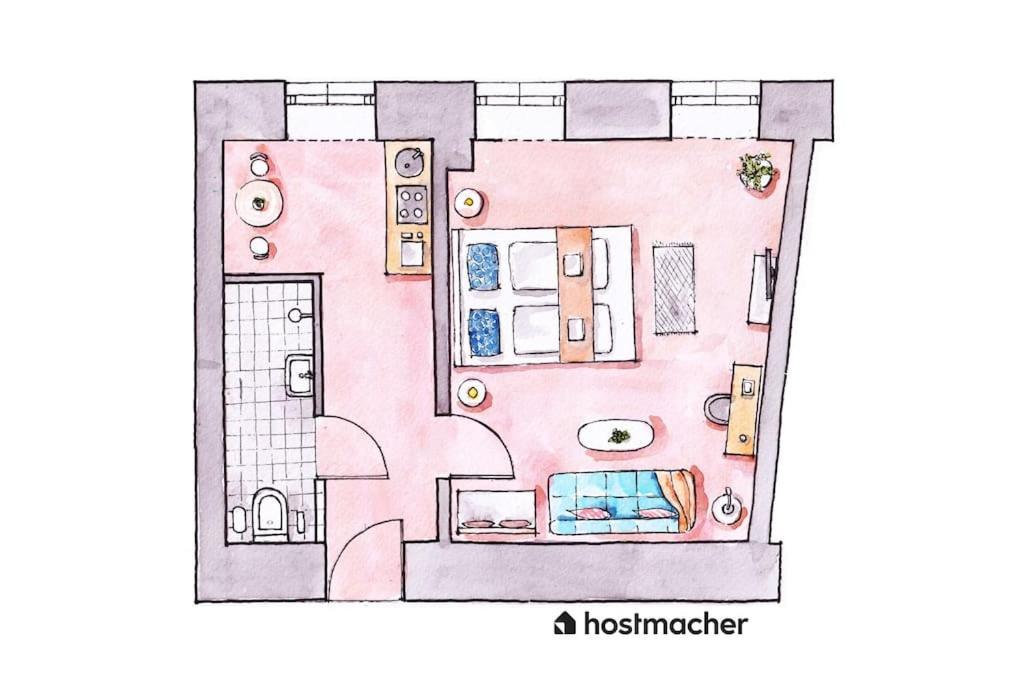 Lite 1Br Near Metro & Center By Hm Apartman Bécs Kültér fotó